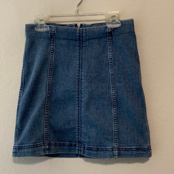 Free People Dresses & Skirts - Free People Femme Fatale Denim Mini Skirt 2